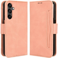 Klopové pouzdro pro Samsung Galaxy M55 5G, Card Slot, růžové