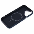 Pouzdro pro iPhone 16 Plus, Carbon Fiber MagSafe, černá / modrá