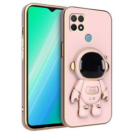 Pouzdro pro Oppo A15/A15S, Astronaut, růžové