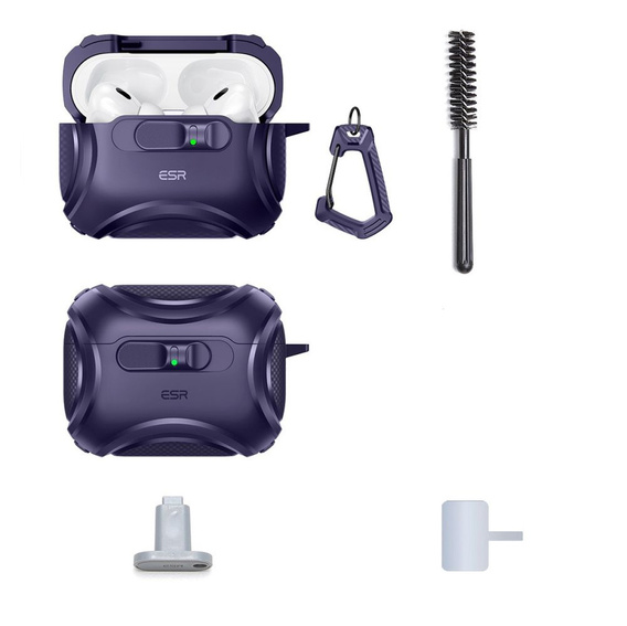 Pouzdro na sluchátka s MagSafe ESR Cyber FlickLock pro Apple AirPods Pro 3