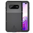 Pouzdro Love Mei pro Samsung Galaxy S10 Plus, armored with glass, černé