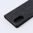 Pouzdro pro Oppo A78 4G, ERBORD Vintage peněženka s klopou, černé