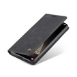 Pouzdro CASEME pro Samsung Galaxy S21 FE, Leather Wallet Case, černé