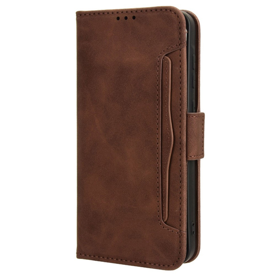 Klopové pouzdro pro Samsung Galaxy A35 5G, Card Slot, hnědé