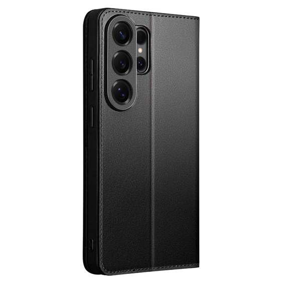 Kožené pouzdro s klopou Wallet Qialino pro Samsung Galaxy S26 Ultra, černé