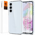 Pouzdro Spigen pro Samsung Galaxy A35 5G, Ultra Hybrid, průhledné + 9H tvrzené sklo