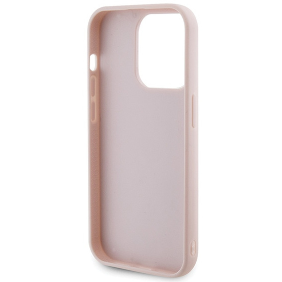 Pouzdro Guess Quilted Metal Logo pro iPhone 15 Pro