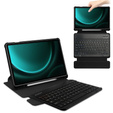 Pouzdro s klávesnicí pro Samsung Galaxy Tab S9 FE+ Plus, Rotary 360° Leather, černé