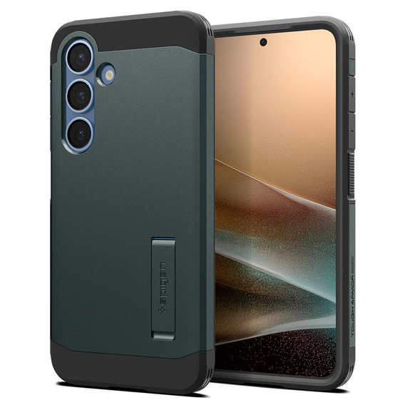 Pouzdro Spigen Tough Armor Mag Abyss Green pro Samsung Galaxy S25