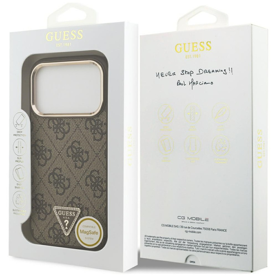 Pouzdro Guess 4G Triangle Logo MagSafe pro iPhone 17 Pro