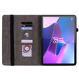 Pouzdro s klopou pro Lenovo Tab P12, flower, zelené