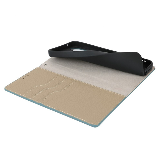 Klopové pouzdro pro Samsung Galaxy S25 Edge, Litchi Skin Grain, modré