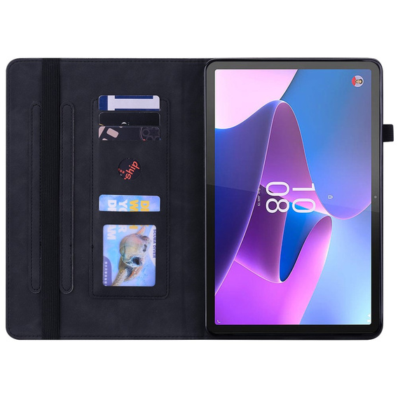 Pouzdro pro Lenovo Tab P11 Gen 2, Wallet Pen Slot, černé