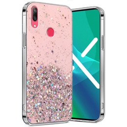 Pouzdro pro Huawei Y7 2019, Glittery, růžové