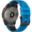 Silikonový řemínek pro Garmin Fenix 7 / Forerunner 965 / 955 / 945 / 935, modrý / černý