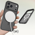 Matné pouzdro pro iPhone 17 Pro Max, pro MagSafe, průsvitné černé