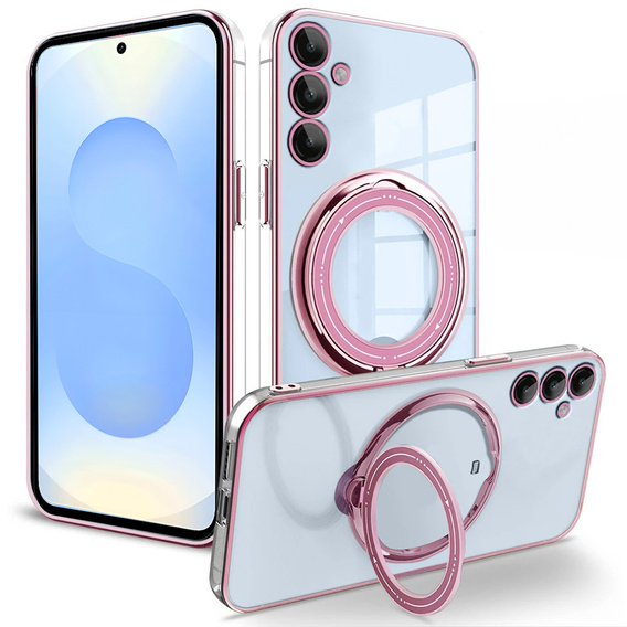 Magnetické pouzdro pro Samsung Galaxy S25+ Plus, pro MagSafe, růžové