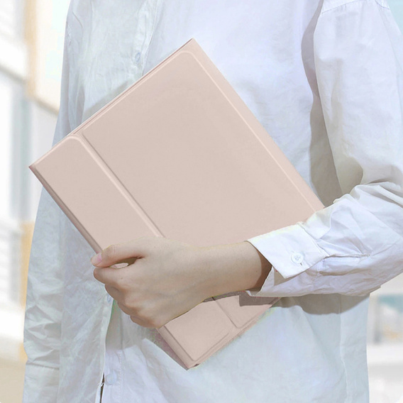 Pouzdro s klávesnicí Bluetooth a touchpadem pro Lenovo Tab K11 Plus - růžové