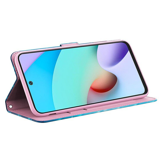 Klopové pouzdro pro Xiaomi Redmi 13C / Poco C65, Wallet, Butterflies modré