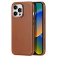 Pouzdro pro iPhone 14 Pro, Dux Ducis Max Naples, hnědé