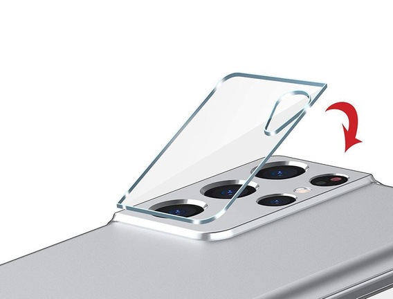 Tvrzené sklo na fotoaparát pro Samsung Galaxy S21 Ultra, průhledné