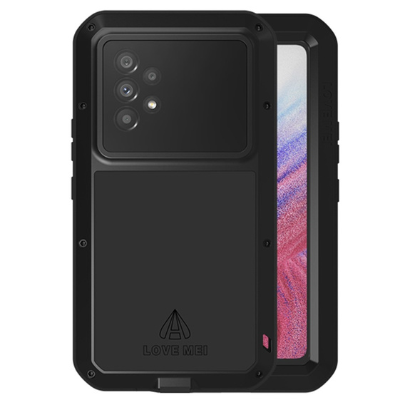 Pouzdro Love Mei pro Samsung Galaxy A53 5G, armored with glass, černé