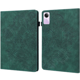 Pouzdro s klopou pro Xiaomi Redmi Pad SE 11", flower, zelené