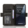 Klopové pouzdro pro Sony Xperia 10 VI, Card Slot, černé