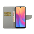 Klopové pouzdro pro Xiaomi Redmi 9A, Wallet, Butterfly modré