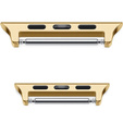 Zapięcie ze stali nierdzewnej do zegarka Apple Watch 1/2/3/4/5/6/7/SE 42/44/45mm, Gold