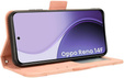 Flipové pouzdro pro Oppo Reno 14F, slot na karty, peněženka, růžové