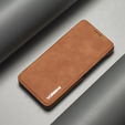 Klopové pouzdro pro Samsung Galaxy A52 5G / 4G, LC.IMEEKE, hnědé