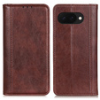 Flipové pouzdro pro Google Pixel 9A, Split Leather, hnědé