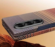 Pouzdro pro Samsung Galaxy Z Fold6 5G - magnetické aramidové vlákno, oranžové