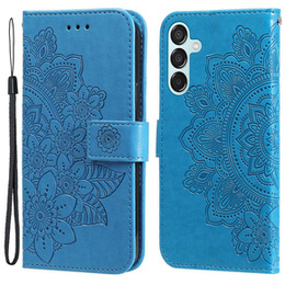 Klopové pouzdro pro Samsung Galaxy M15 5G, Mandala, modré
