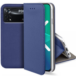 Klopové pouzdro pro Xiaomi Poco X4 Pro 5G, Wallet Smart Magnet, modré