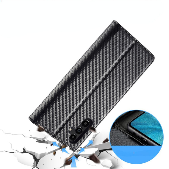 Flipové pouzdro pro Samsung Galaxy A36, Carbon LC.IMEEKE, černé
