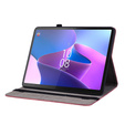 Pouzdro s klopou pro Lenovo Tab P12, flower, červené