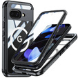 Pouzdro pro Google Pixel 9A, Shockproof, se sklem, pro MagSafe, černé