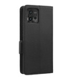 Klopové pouzdro pro Motorola Moto G72, Wallet Litchi Magnet, černé