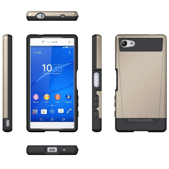 Kryt Dual Shell Case pro Sony Xperia Z5 Compact – zlatý