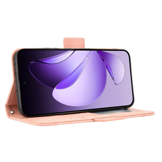 Klopové pouzdro pro Oppo Reno 13, Card Slot, růžové
