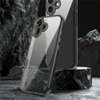 Pouzdro pro iPhone 17, s krytem fotoaparátu, průhledné s černými boky