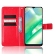 Klopové pouzdro pro Realme C33, Crazy Horse Wallet, červené