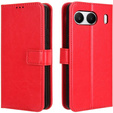 Klopové pouzdro pro OnePlus Nord 4, Crazy Horse Wallet, červené