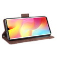 Klopové pouzdro pro Xiaomi Mi Note 10 Lite, Card Slot, hnědé