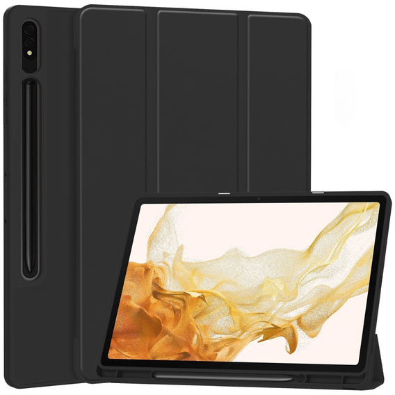 Pouzdro pro Samsung Galaxy Tab S10+ Plus, Smartcase s prostorem pro stylus, černé