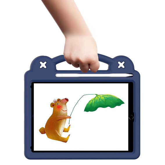 Dětské pouzdro pro iPad 9.7" 2018/2017 (6/5 gen.) / Pro 9.7" 2016, Cute Patterns, se stojánkem, námořnicky modré