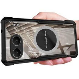 Pouzdro pro OnePlus Nord 4, s magnetickou fólií, transparentní / černé