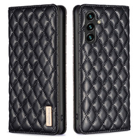 Klopové pouzdro pro Samsung Galaxy A35 5G, Wallet, BINFEN COLOR, černé